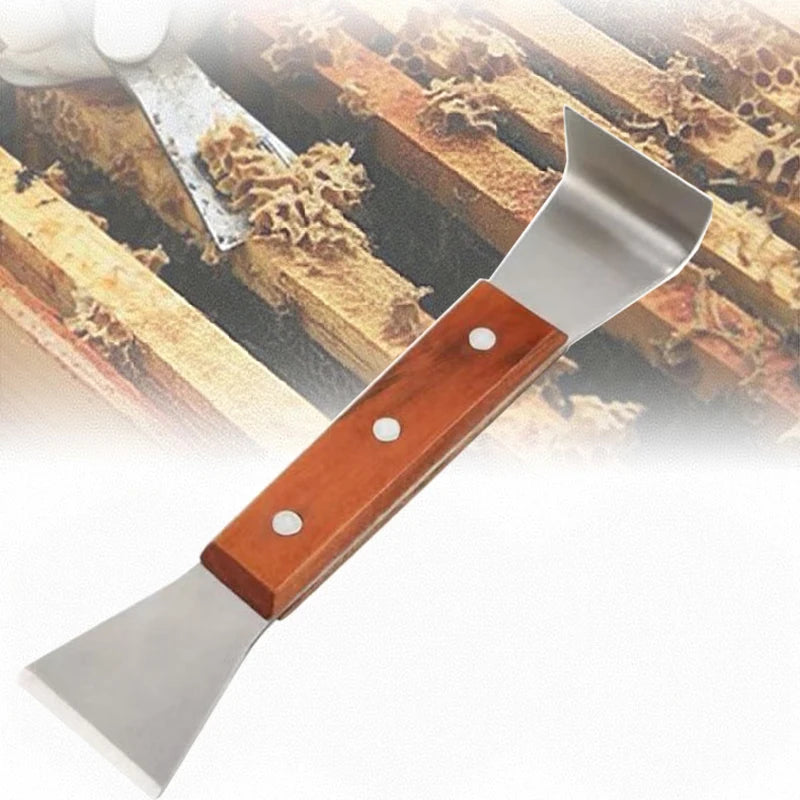 Stainless Steel Beekeeping Cleaning Knife Half Bending Scraper Bee