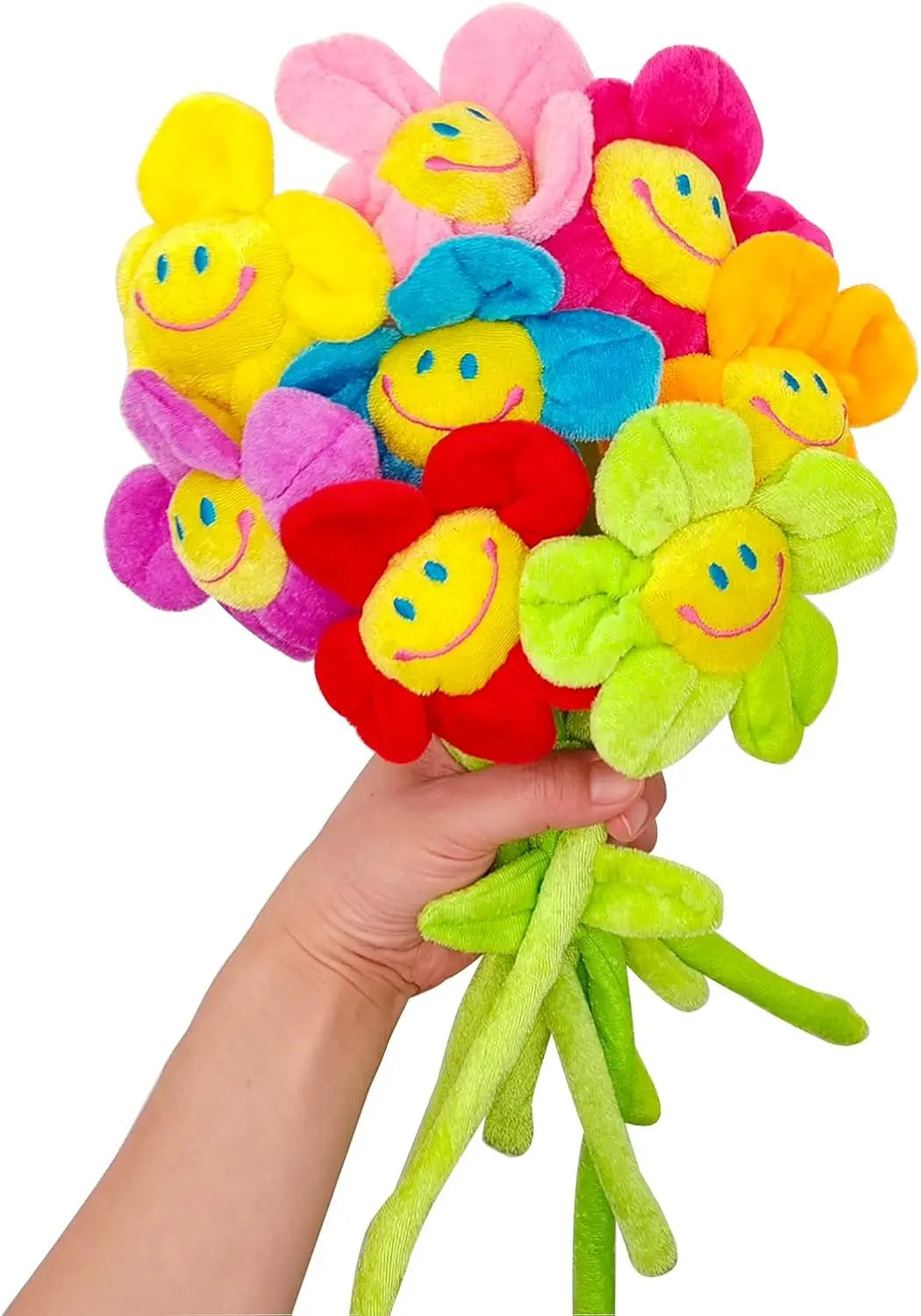 Artificial Plush Sunflower Daisy Flower Bendable Curtain Buckle