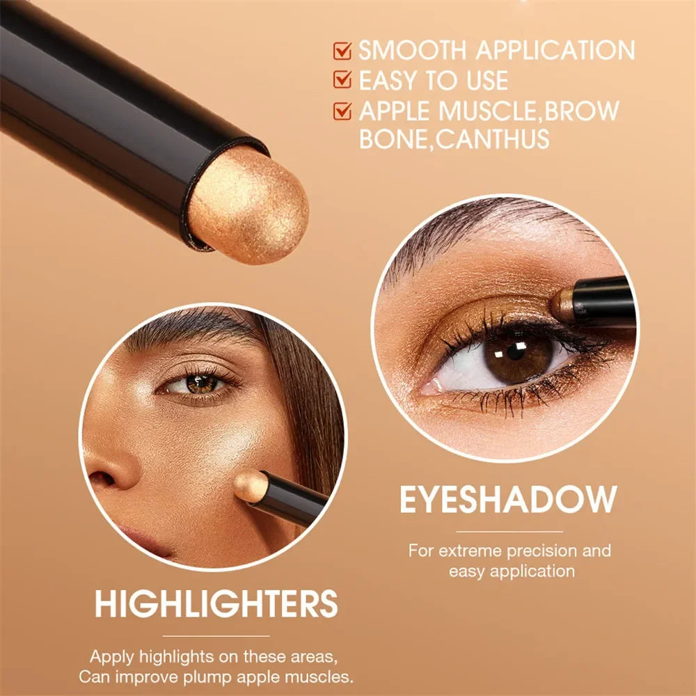 Waterproof Pearlescent Eyeshadow Pencil Stick 8 Colors Lasting Zpaxo