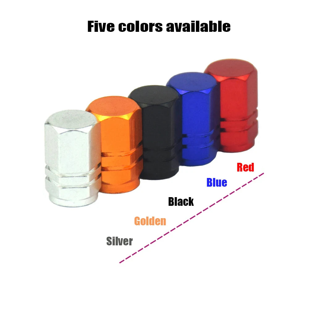 Aluminum Tire Valve Stem Caps – Universal Car, Bike & Truck Fit