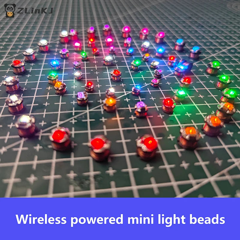 ▶5Pcs DC 5V Wireless Power Supply Transmitter Coil USB Wireless Receiver LED Light Induction Lamp Toys Model Robots Sand Table Zpaxo