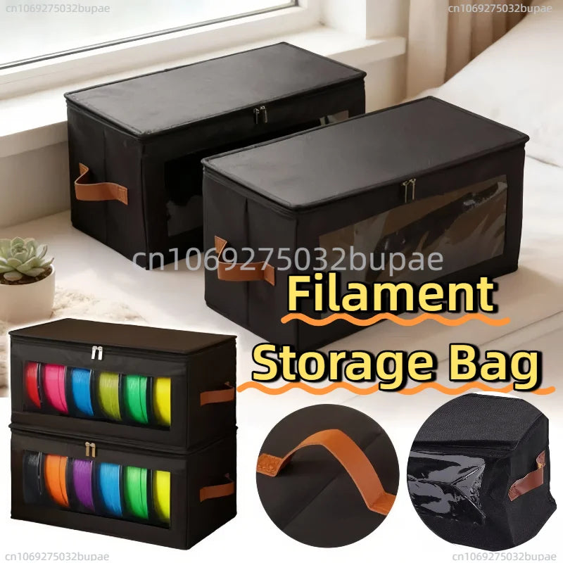 Filament Storage Bag - 3D Printer Filament Storage Containers, 3D Printing Accessories Holder Rack for Home, Office Workshop Zpaxo