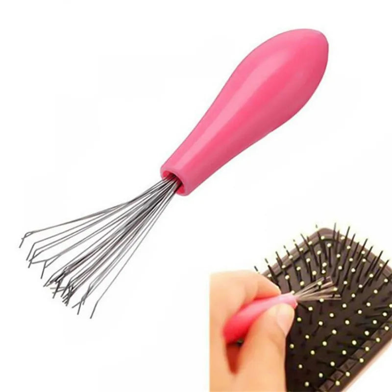 New Mini Hair Brush Combs Cleaner Embedded Tool Plastic Cleaning Remover Handle Tangle Hair Brush Hair Care Salon Styling Tools Zpaxo