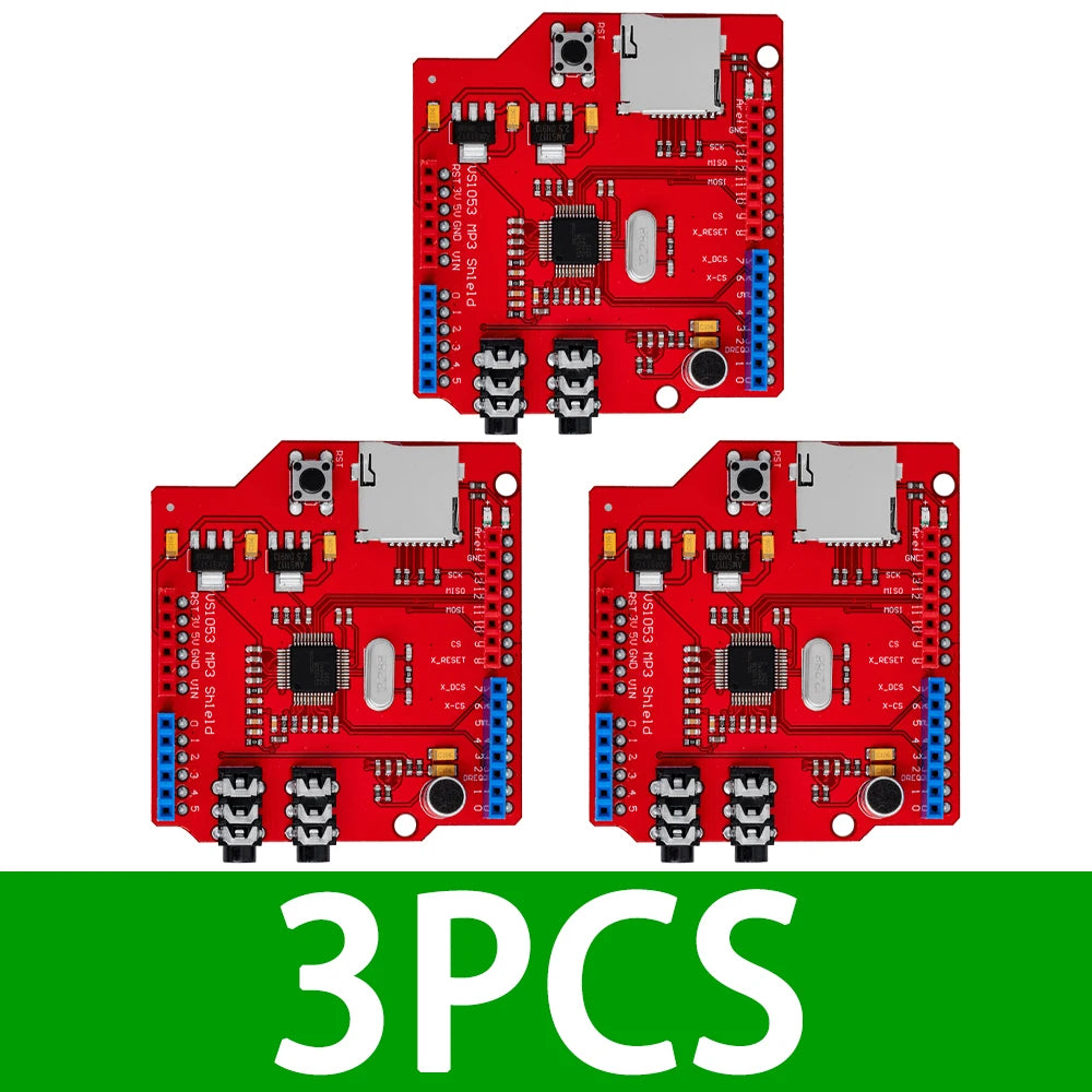 VS1053 VS1053B Stereo Audio MP3 Player Shield Record Decode Zpaxo 3PCS