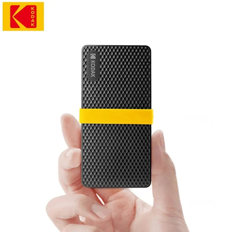 Kodak X200 Portable SSD 2TB 1TB 512GB 256GB USB 3.1 Type C External Solid State Drive for PS4 Laptop MacBook PC Zpaxo