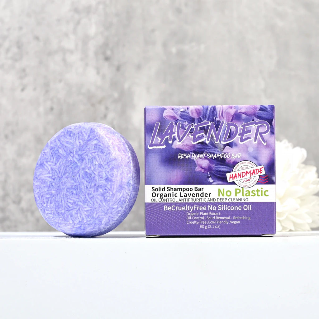Provence Lavender Solid Shampoo Bar & Cleansing Soap – Handmade Solid Shampoo Bar Zpaxo