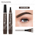 1PC Four-Tip Smooth and Long Lasting Eyebrow Pencil,Ultra-fine Tip, Quick Application, High Color Developments Zpaxo 06
