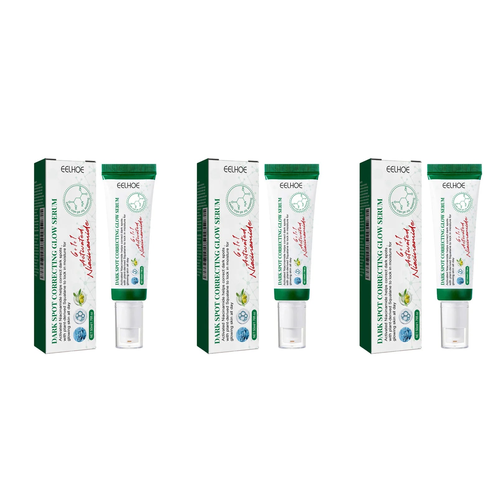 Nicotinamide Dark Spot Corrector Serum | Eelhoe 50ml Brightening Face Serum Zpaxo 3Pcs