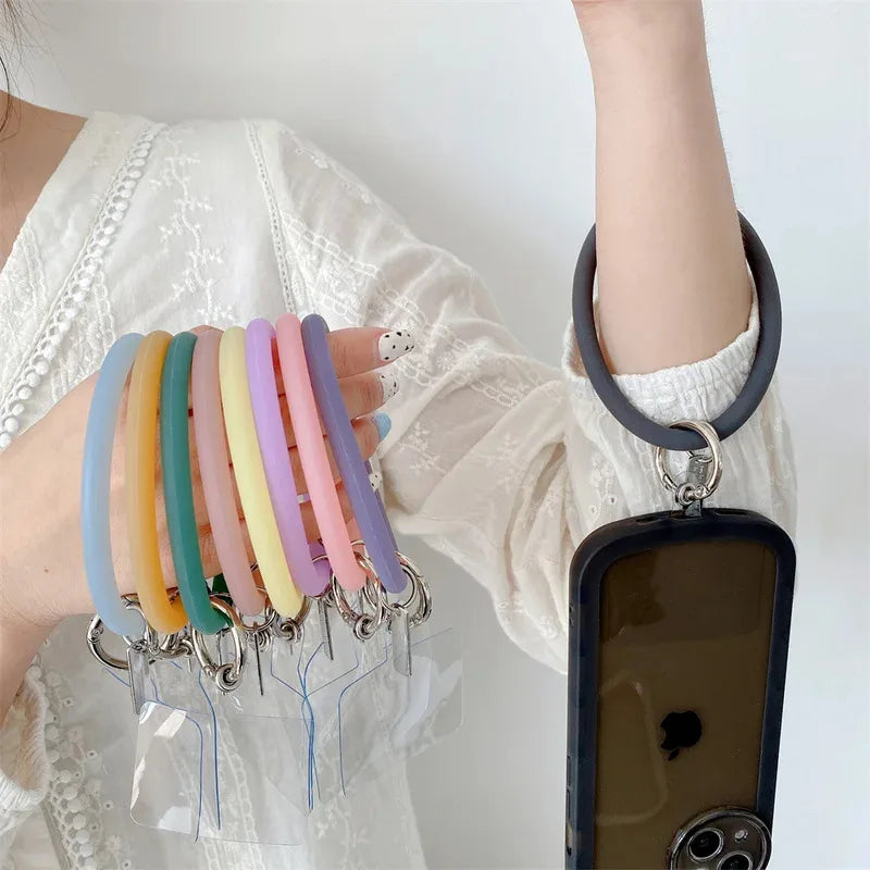 Silicone Phone Wrist Strap & Keychain – Universal Lanyard
