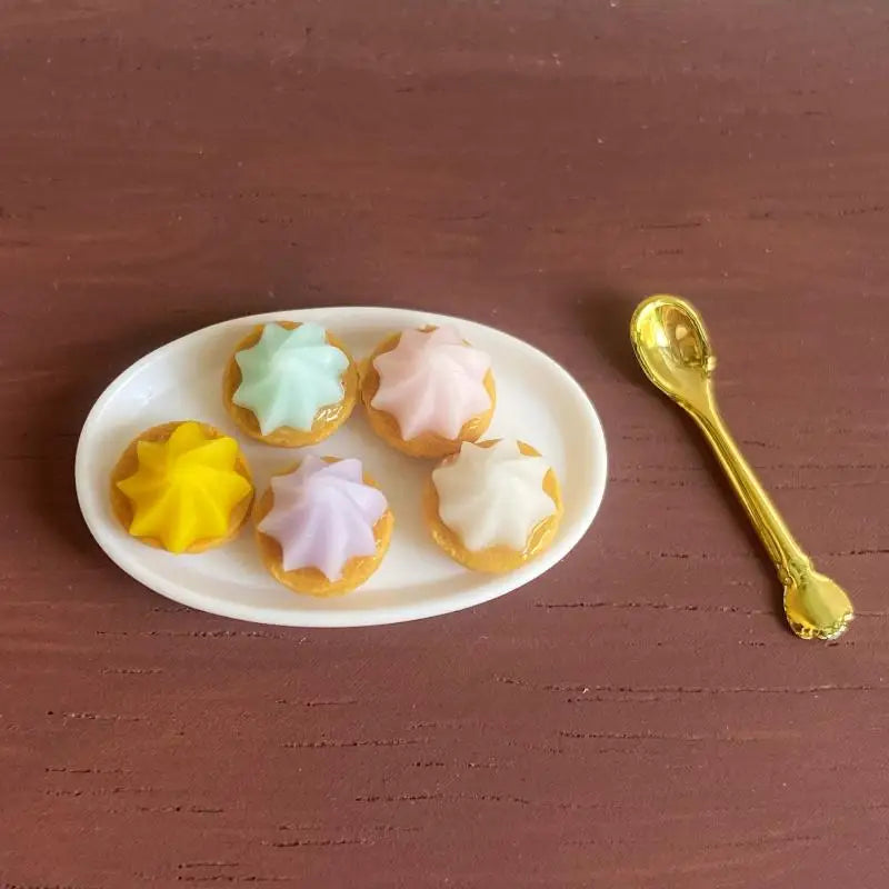 Kids Toy Accessories 1 Mini Dollhouse Cream Cake Strawberry Frozen Zpaxo