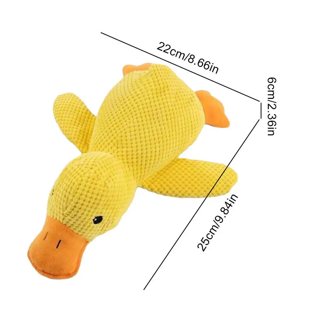 Squeaky Duck Dog Chew Toy Interactive Pet Small Medium Dogs Puppy Zpaxo small
