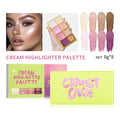 8-Color Cream Highlighter Palette – Bronzer, Blush & Glow Makeup Cream Highlighter Palette Zpaxo 1box 8colors