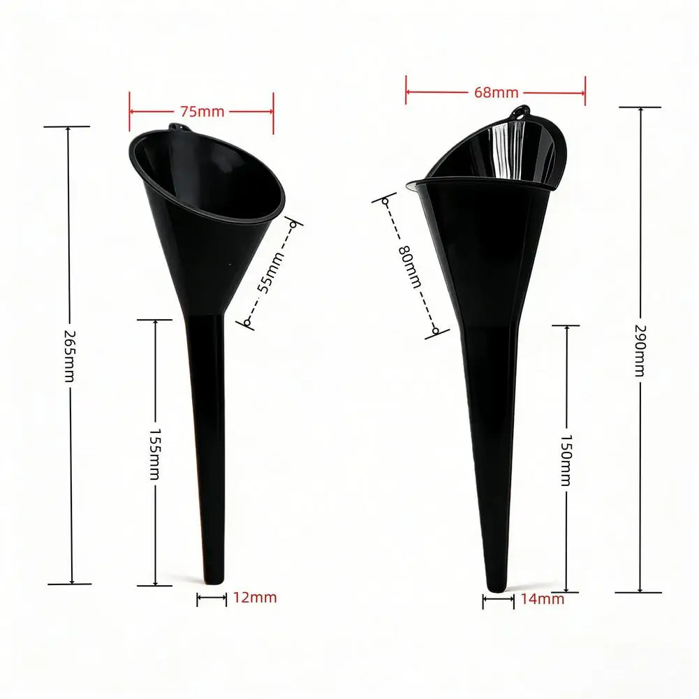 Long Stem Refueling Funnel – Oil, Gas & Fuel for Car & Bike Automotive Funnel Zpaxo