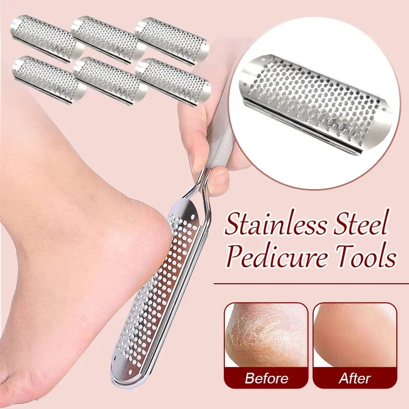 6PCS Foot File Callus Remover Tool for Dead Skin Removal Home Pedicure Tools Foot Callus Remover Feet Heels Grater File Zpaxo