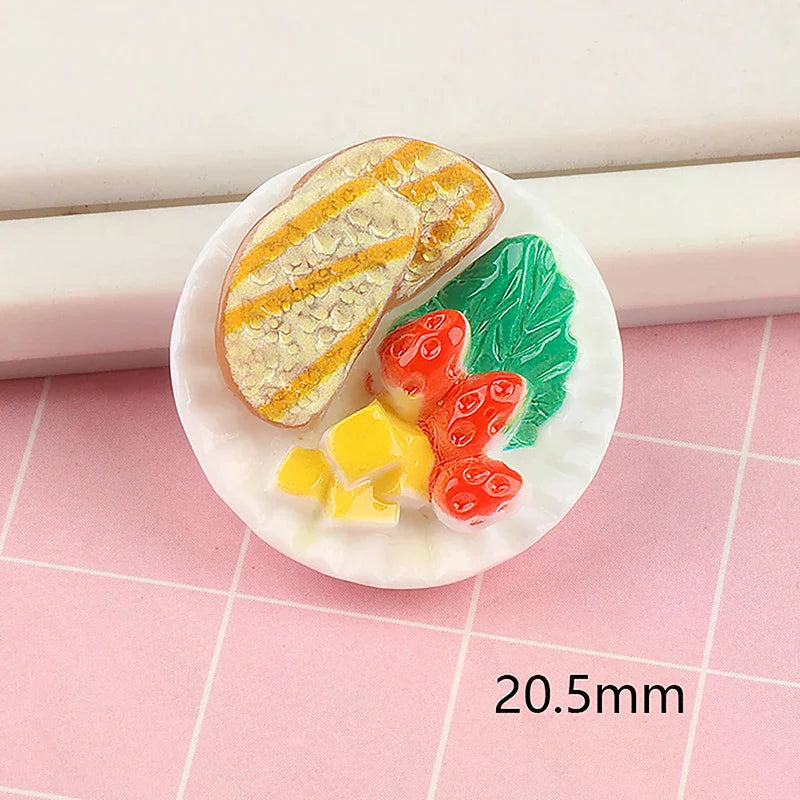 Decorative Mini Dim Sum Platter DIY Miniature Landscape Fairy Gardens Zpaxo