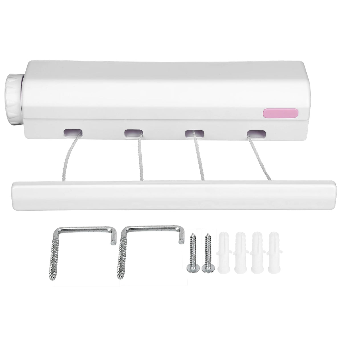 Telescopic Retractable Clothesline Clothes Drying Rope Hanger Indoor Zpaxo 4 ropes