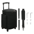 Rolling Speaker Bag Wheels Travel Retractable Handle Multi-pocket