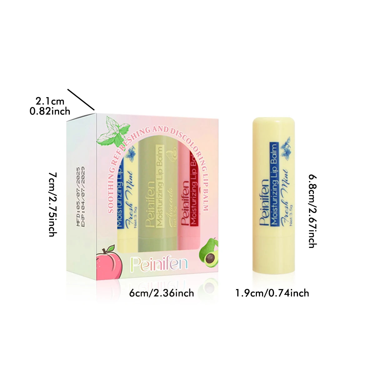 3-piece Lipstick Moisturizing Lasting Smooth Easy Apply Non Greasy