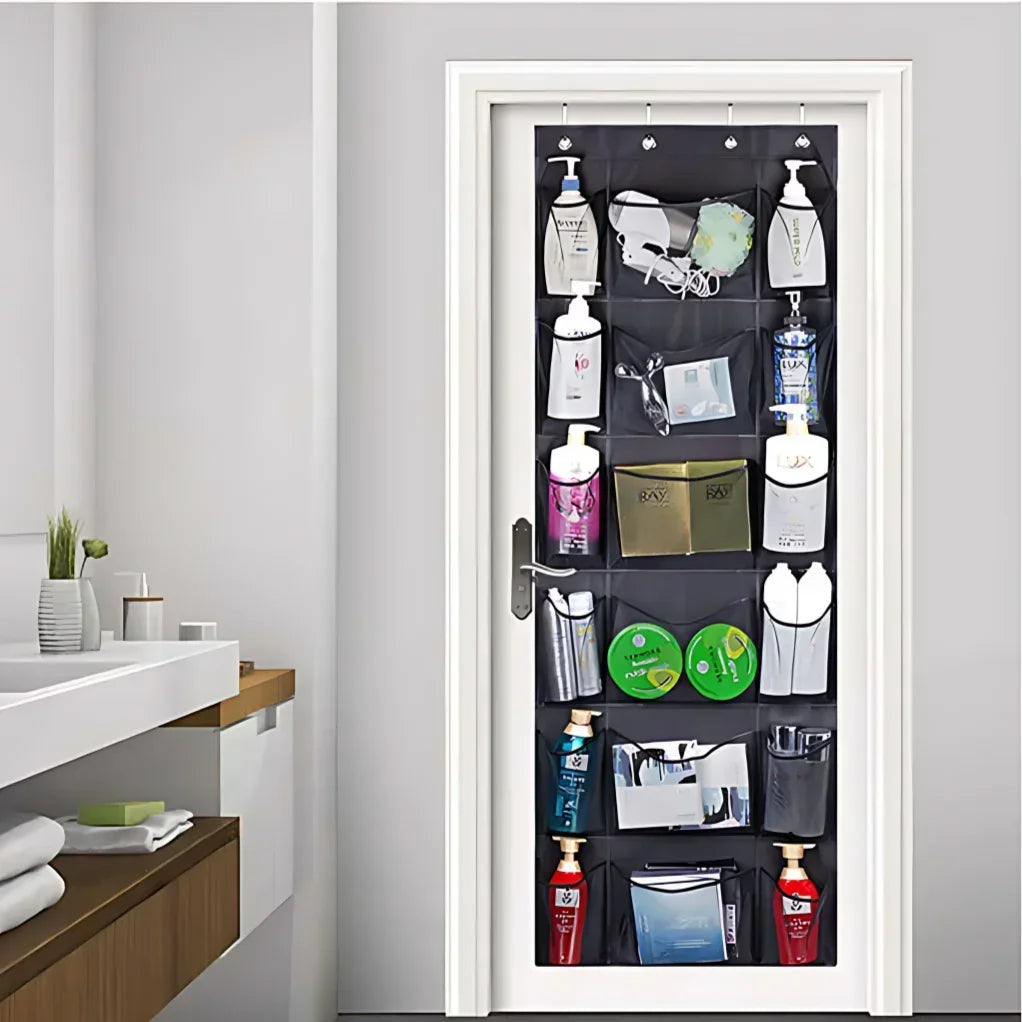 Over The Door Shoe Organizer – 24 Large Mesh Pockets Hanging Rack Hanging Shoe Organizer Zpaxo