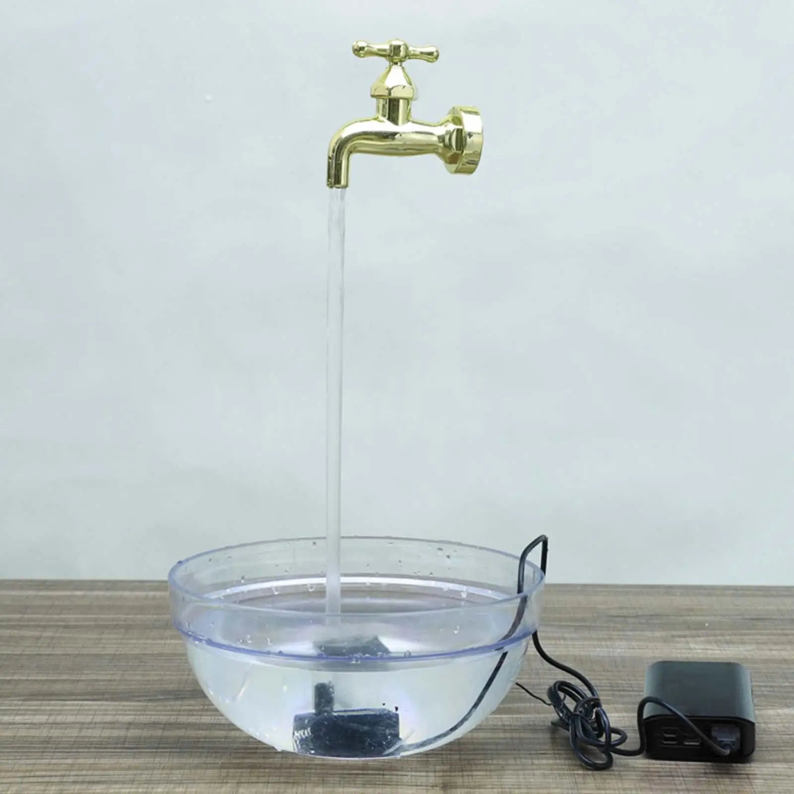 Invisible Flowing Spout Watering Can Fountain Hotel Outdoor Floating Tap Water Fountain for Indoor Ponds Courtyard Porch Yard Zpaxo