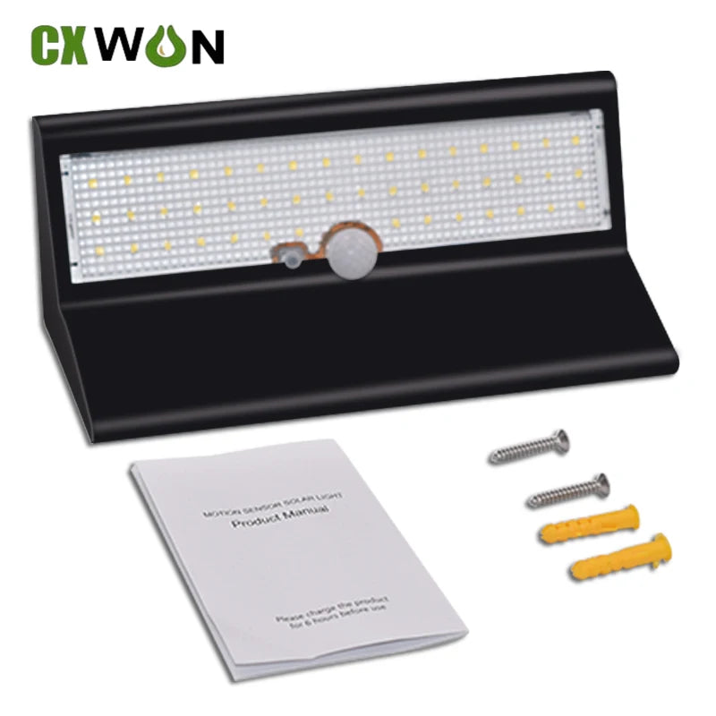 Solar Panel Lights Motion Sensor Outdoor Garden 46LED Lamp 4 Mode Zpaxo