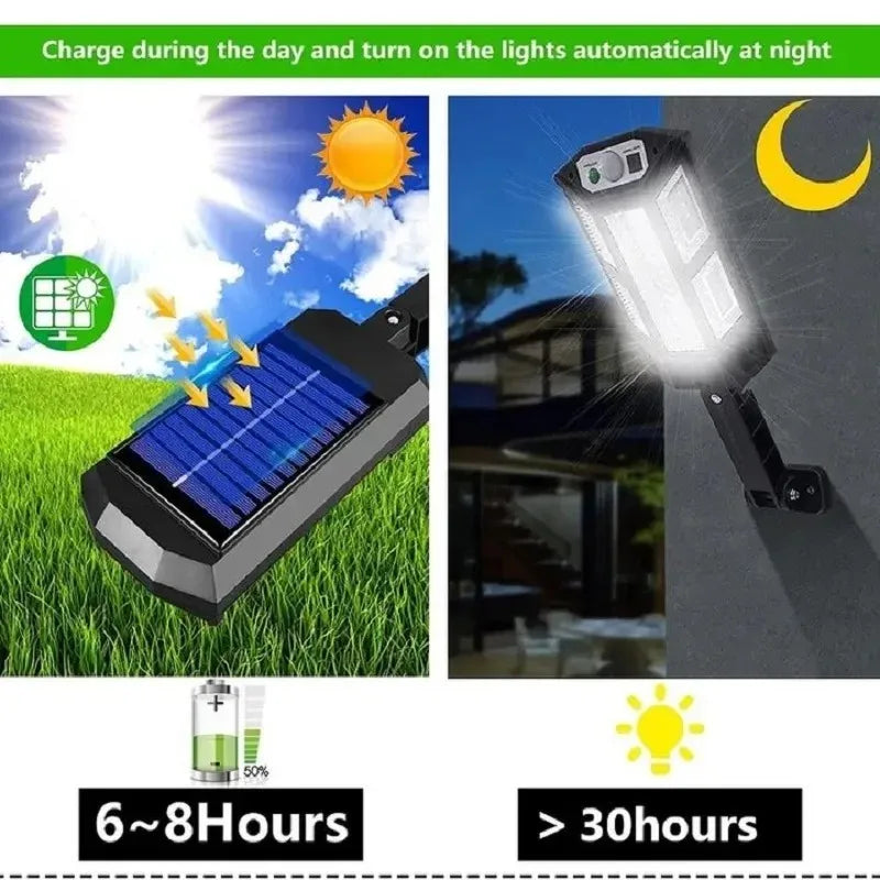 6000lm Solar Street Light | Motion Sensor, Remote, IP65