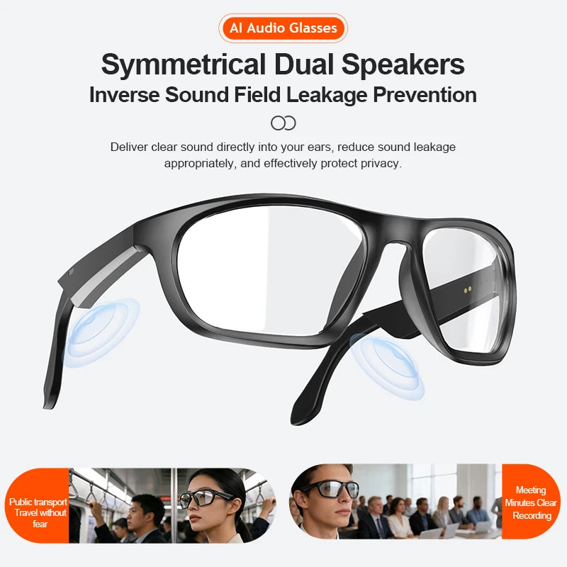 4K HD Smart Camera Glasses Photochromic Lenses AI Translation Bluetooth Call Photo Video Music Multi-functional Glasses 2026 New Zpaxo