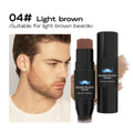 Beard Pencil Filler Stick And Brush for Men,Beard Pen,hair root touch up stick Long Lasting Coverage Moustache & Hair Makeup Zpaxo 04