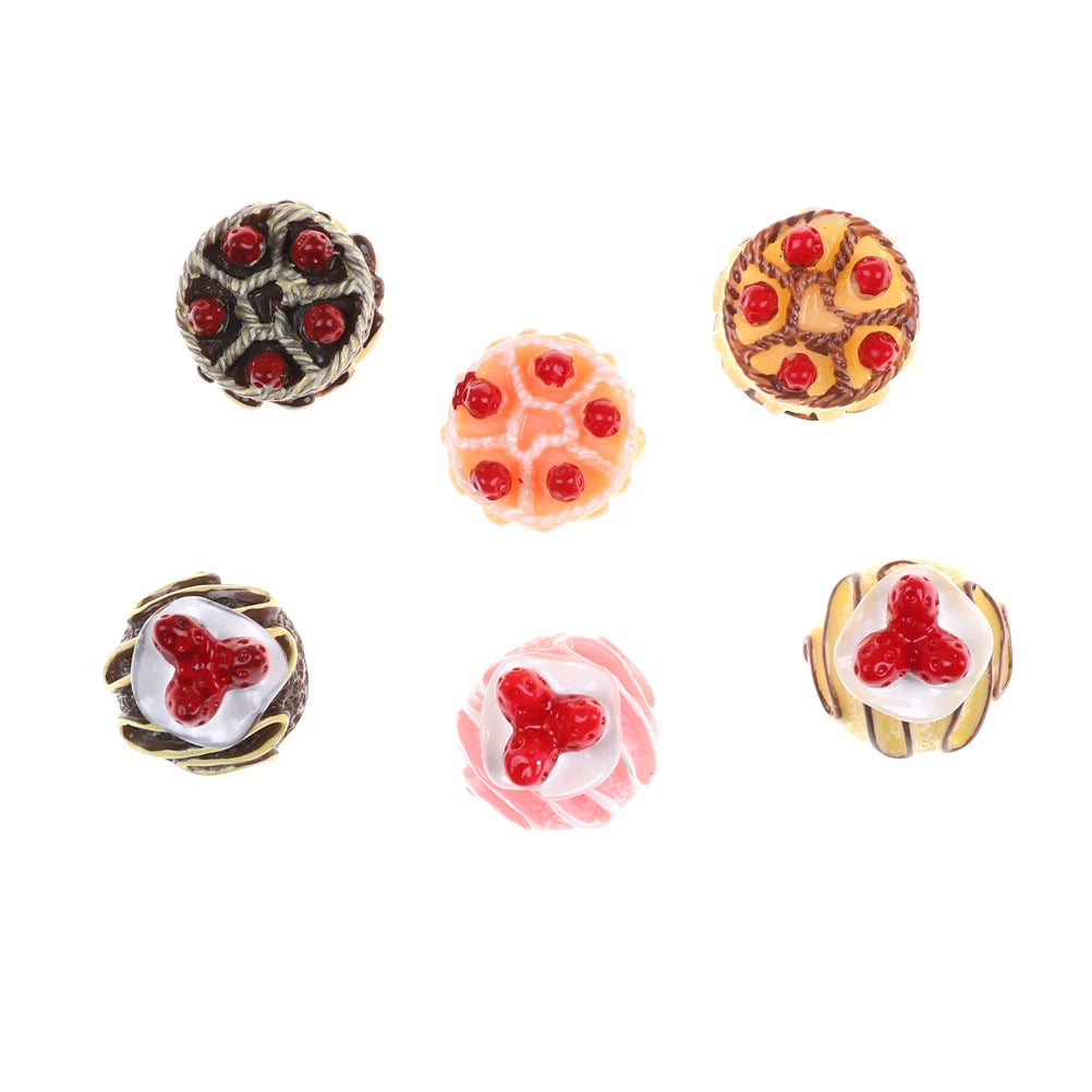 DIY Resin Strawberry Cake Adorable Miniature Cakes Cabochons Phone