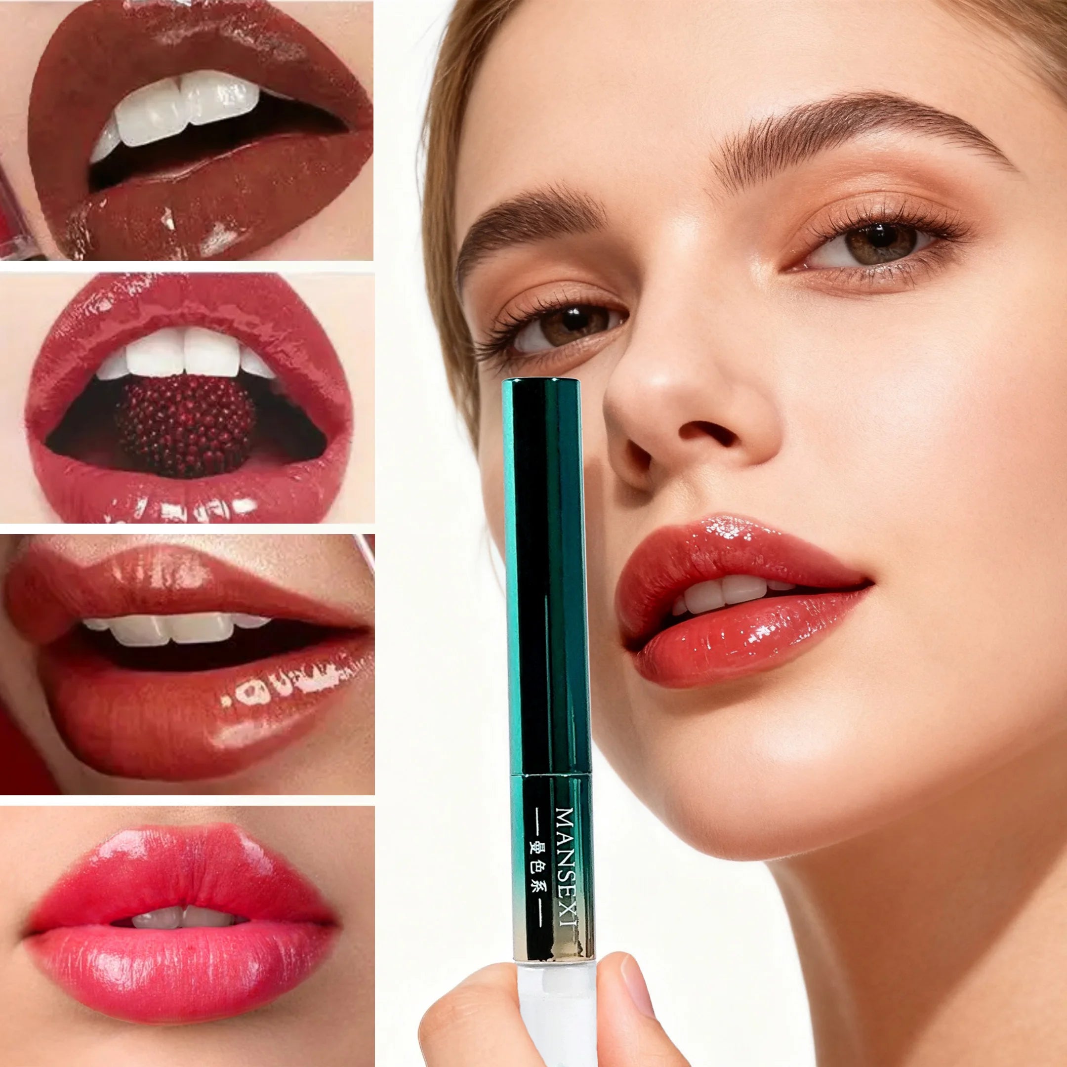Dual-effect Lip Makeup One Tube Two Looks 4 Colors Matte Glossy Zpaxo