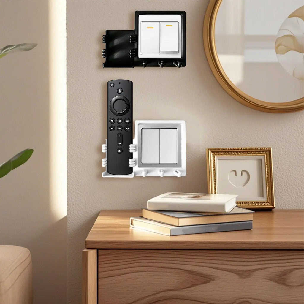 Remote Control Holder Wall Mount Adhesive Waterproof On-off Decor TV