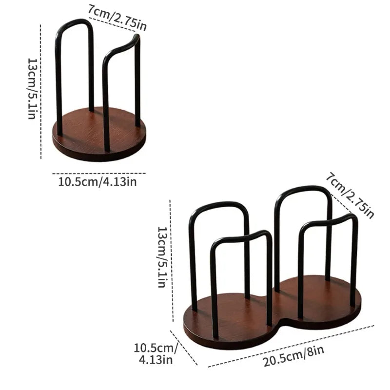 Wooden Disposable Cup Dispenser Long Stick Tea Water Storage Holder