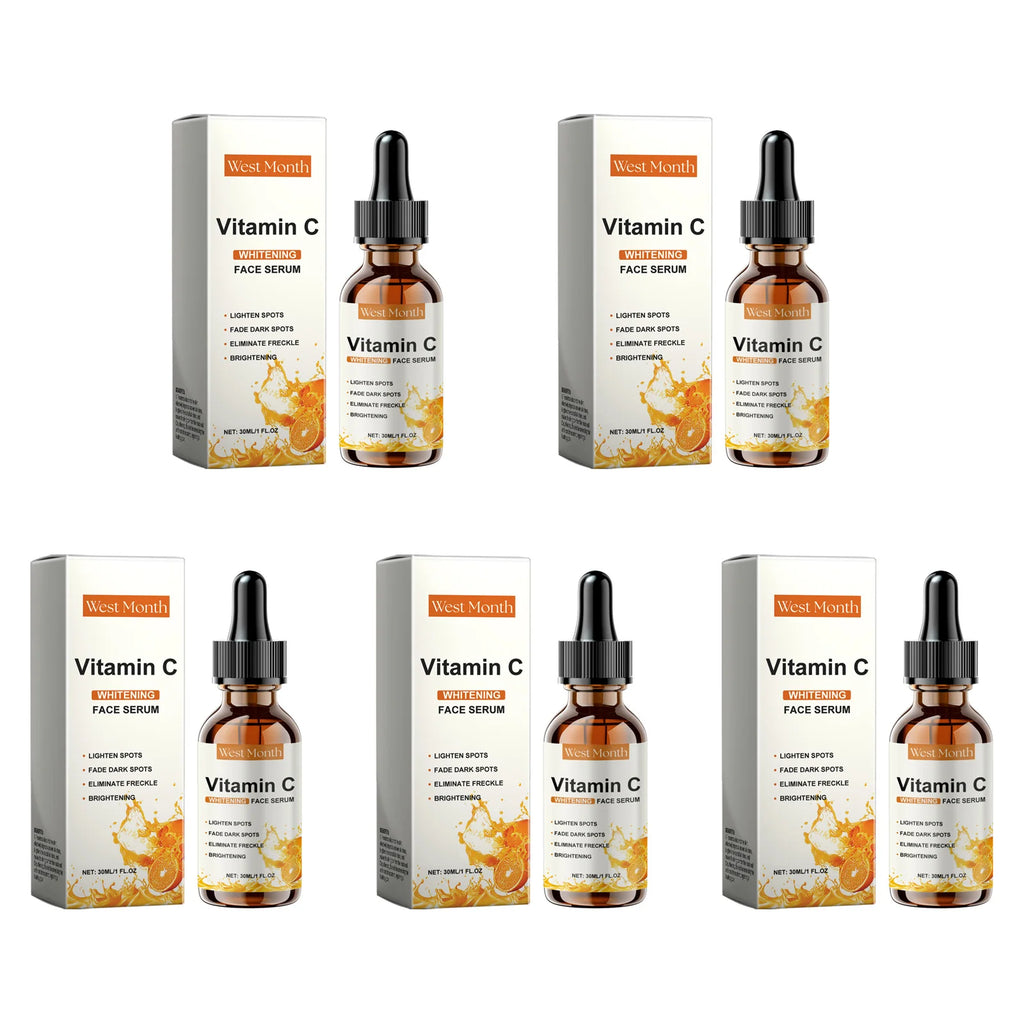 Vitamin C Serum – Dark Spot Remover & Brightening Facial Essence Brightening Face Serum Zpaxo 5 x 30ml Boxed