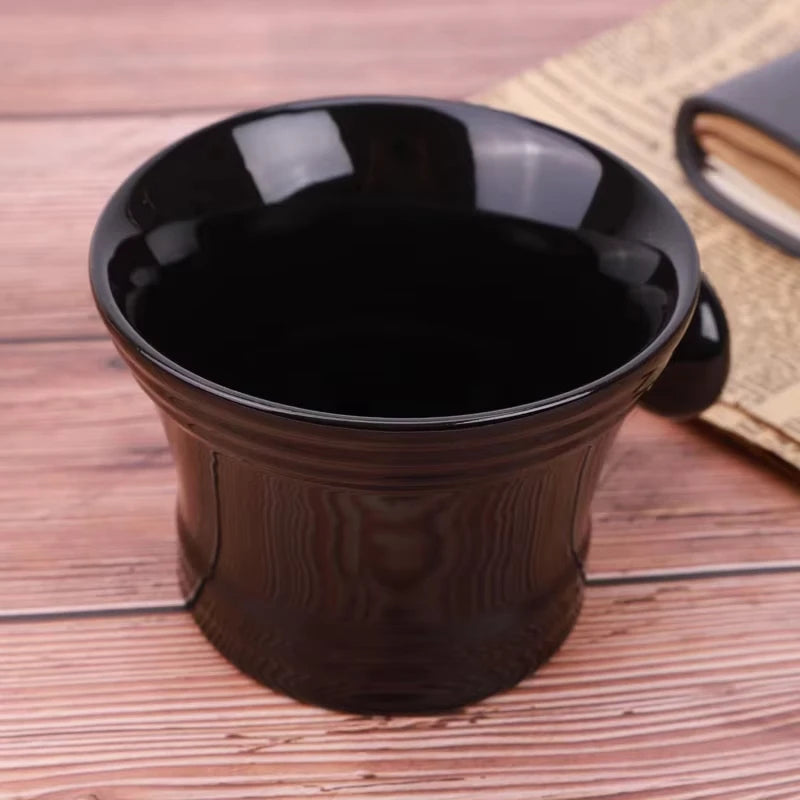 2026 Top Selling！Yaqi Black Color ABS Plastic Shaving Bowl for Men Shaving Brush Zpaxo