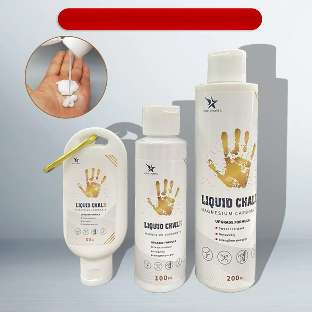Liquid Chalk Grip 50/100/200ml – Anti-Slip Magnesium Powder Liquid Lifting Chalk Zpaxo