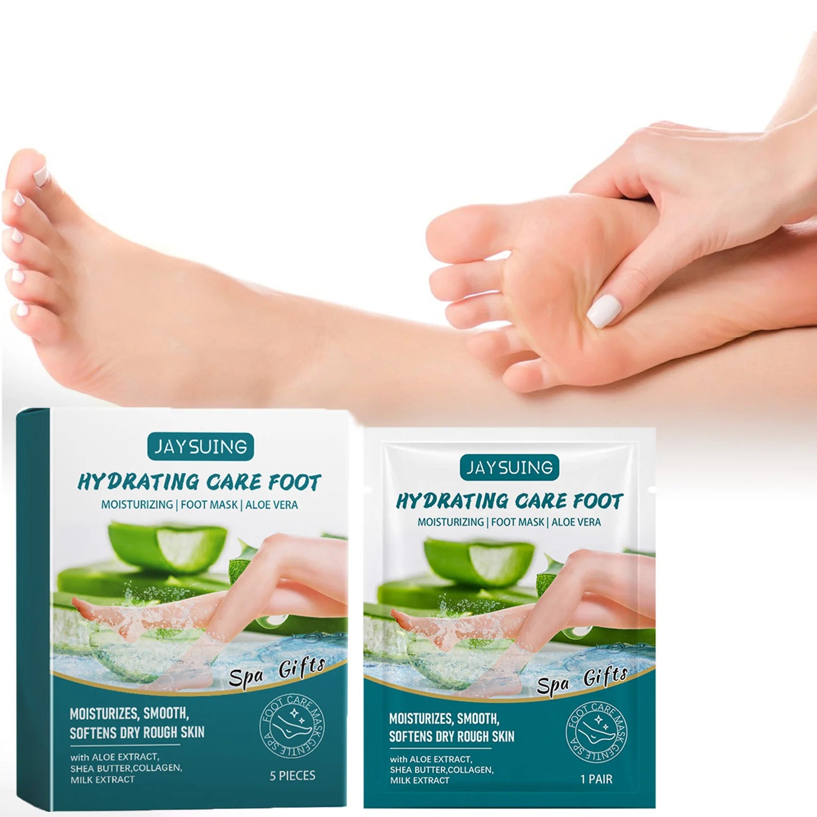 Aloe Vera Exfoliating Foot Mask – Callus & Dead Skin Remover Exfoliating Foot Mask Zpaxo