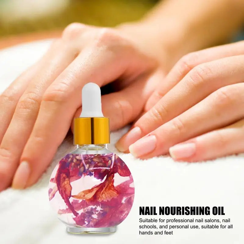 30ml Dried Flower Nourishing Cuticle Oil – Nail Treatment Cuticle Nail Oil Zpaxo
