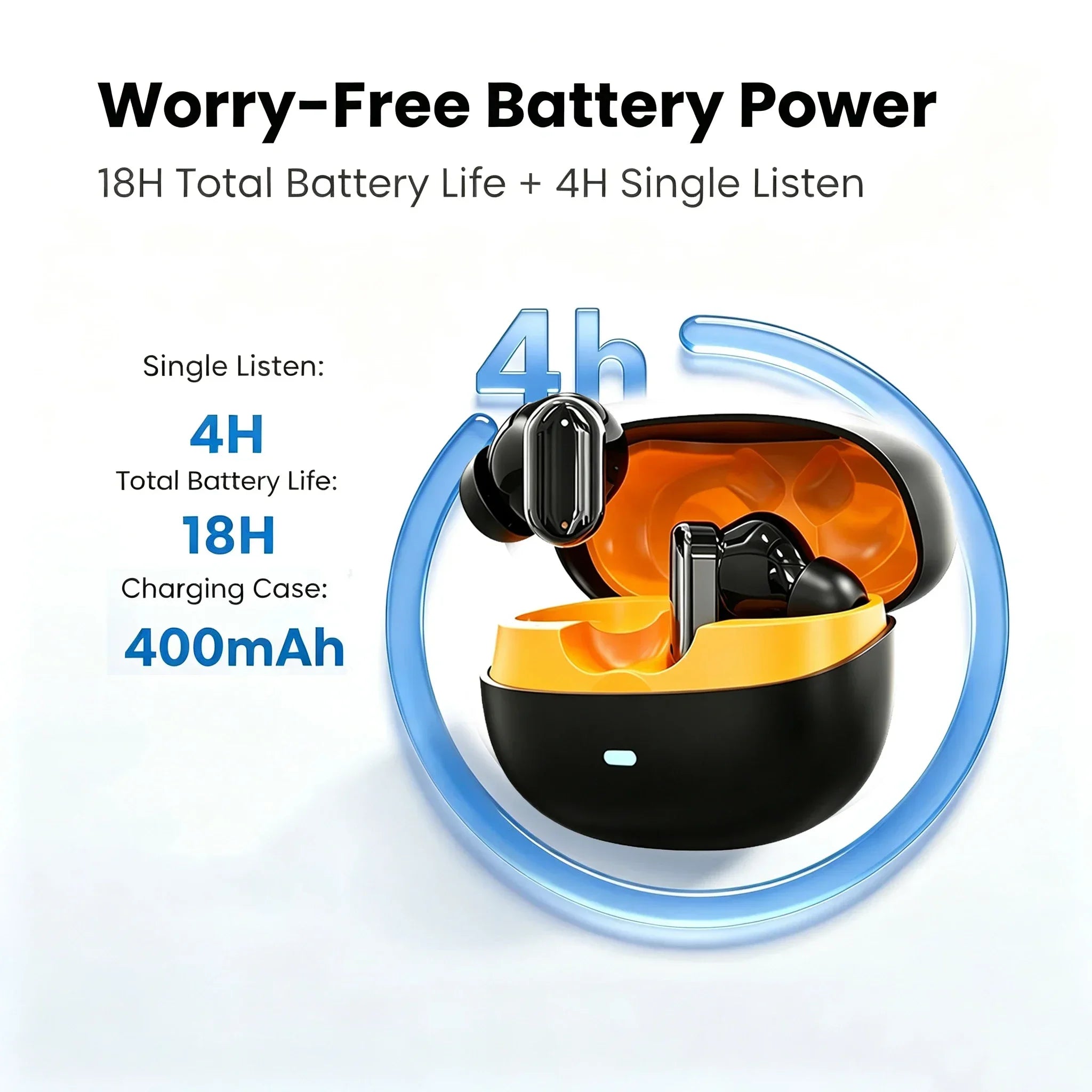 KEBIDUMEI Bluetooth 6 0 Earphones Wireless Ear Earbuds 38ms Low