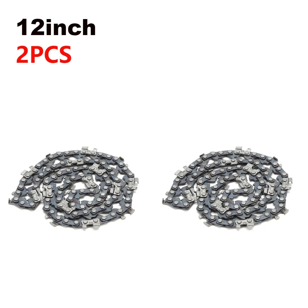8/12 Inch Metal Saw Chain Spare Parts Electric Chainsaw Chain 3-1PCS Chainsaw Blades for Wood Branch Cutting Accessories Zpaxo 2PCS 12inch