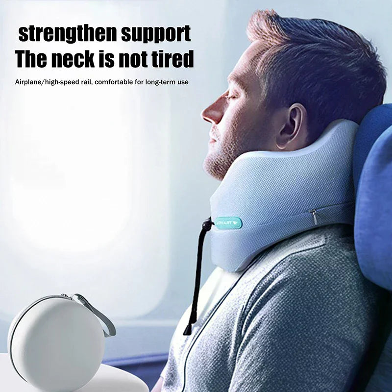 Travel Neck Pillow Portable Soft Support Pillow for Airplane Car Train Travel Rest Zpaxo