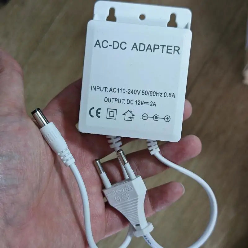 DC 12V 2A Waterproof EU Plug Power Adapter for CCTV & NVR