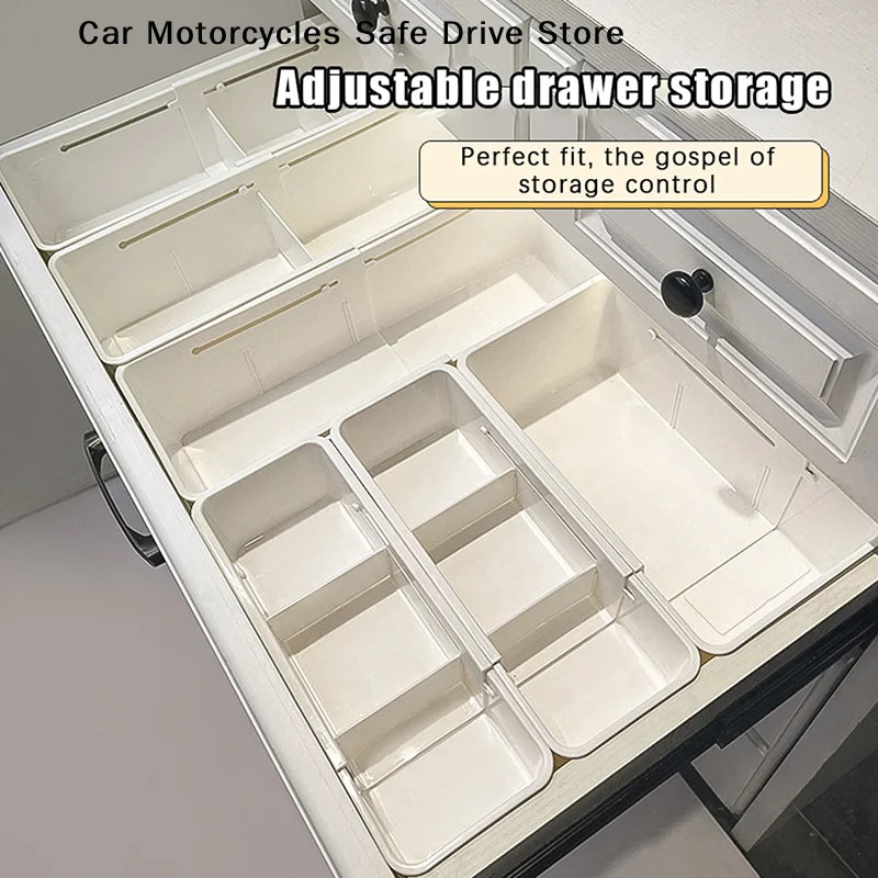 CMHome Pull-out Storage Box Drawer Telescopic Organizing Cosmetics