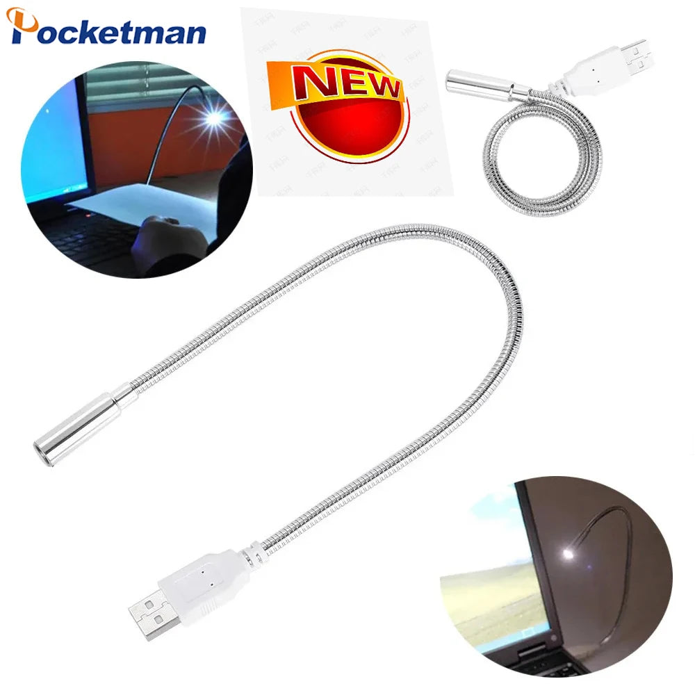 POCKETMAN USB LED Book Light – Flexible Mini Reading Lamp USB LED Book Light Zpaxo