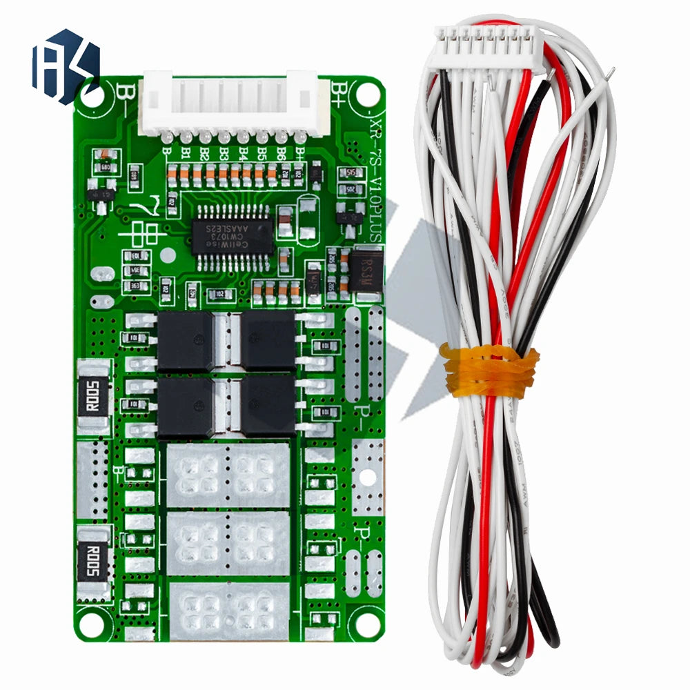 ‌7S 24V Lithium Battery BMS – 10A/15A/18A Li-ion/LMO/Ternary Protection Board with Balance Charging & Over-Discharge Zpaxo