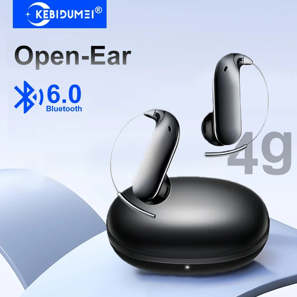 KEBIDUMEI Open-ear Headphones Bluetooth 6 0 Earphones Ear-hook TWS