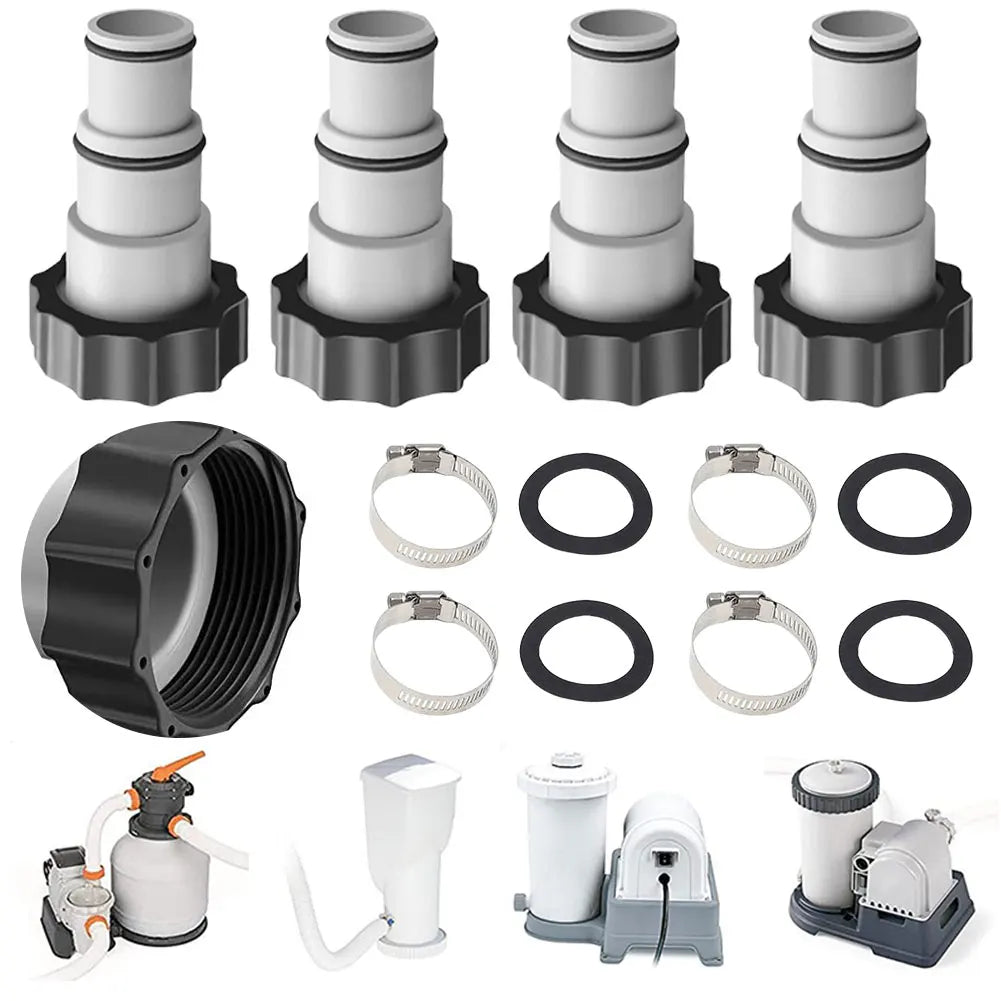 Pool Hose Adapter Clamp Washer Threaded Intex 1 5 25-Inch Hoses