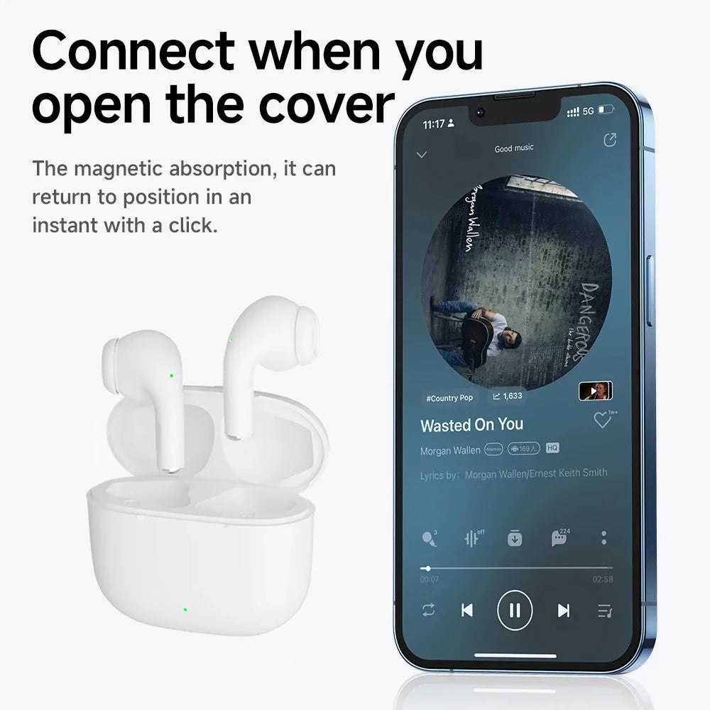 KEBIDUMEI Bluetooth 6 0 Earphones Ear Wireless Headphones Hifi Stereo