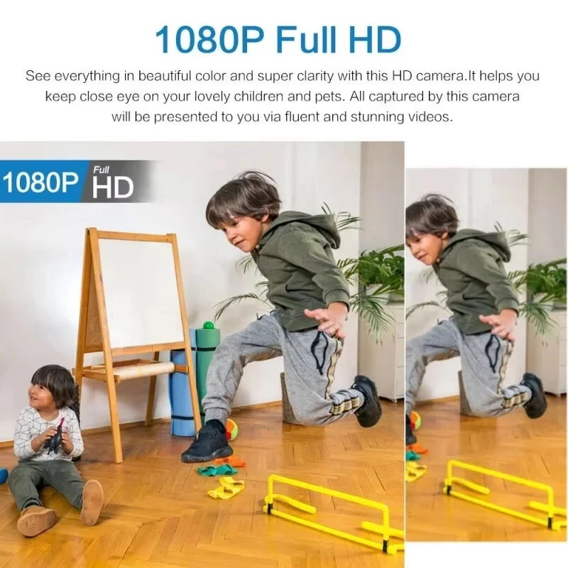 HD 1080P X5 Mini Camera IP Camera Recorder Wireless WiFi Baby Monitor Indoor Safety Security Surveillance Night Vision Zpaxo