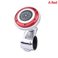 Turning Durable Car Accessories 360 Degree Rotation With Compass Steering Wheel Booster Ball Booster Power Handle Spinner Knob Zpaxo red-A