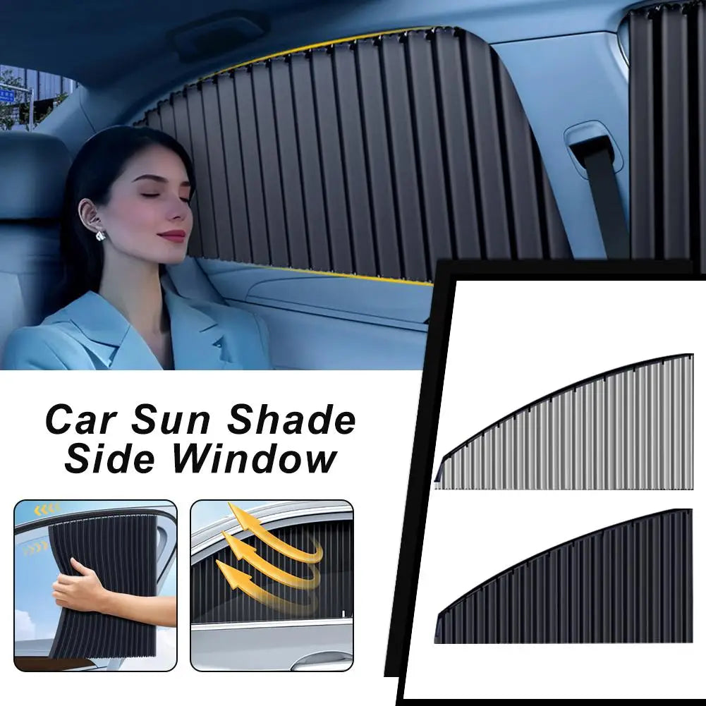 Car Side Window SunShades Privacy Magnetic Curtains Black Uv Protection Keeps Cooler Screen for Baby Sleeping Pure Cloth Auto Zpaxo